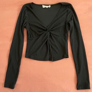 Hippie Rose Knot V-neck Top